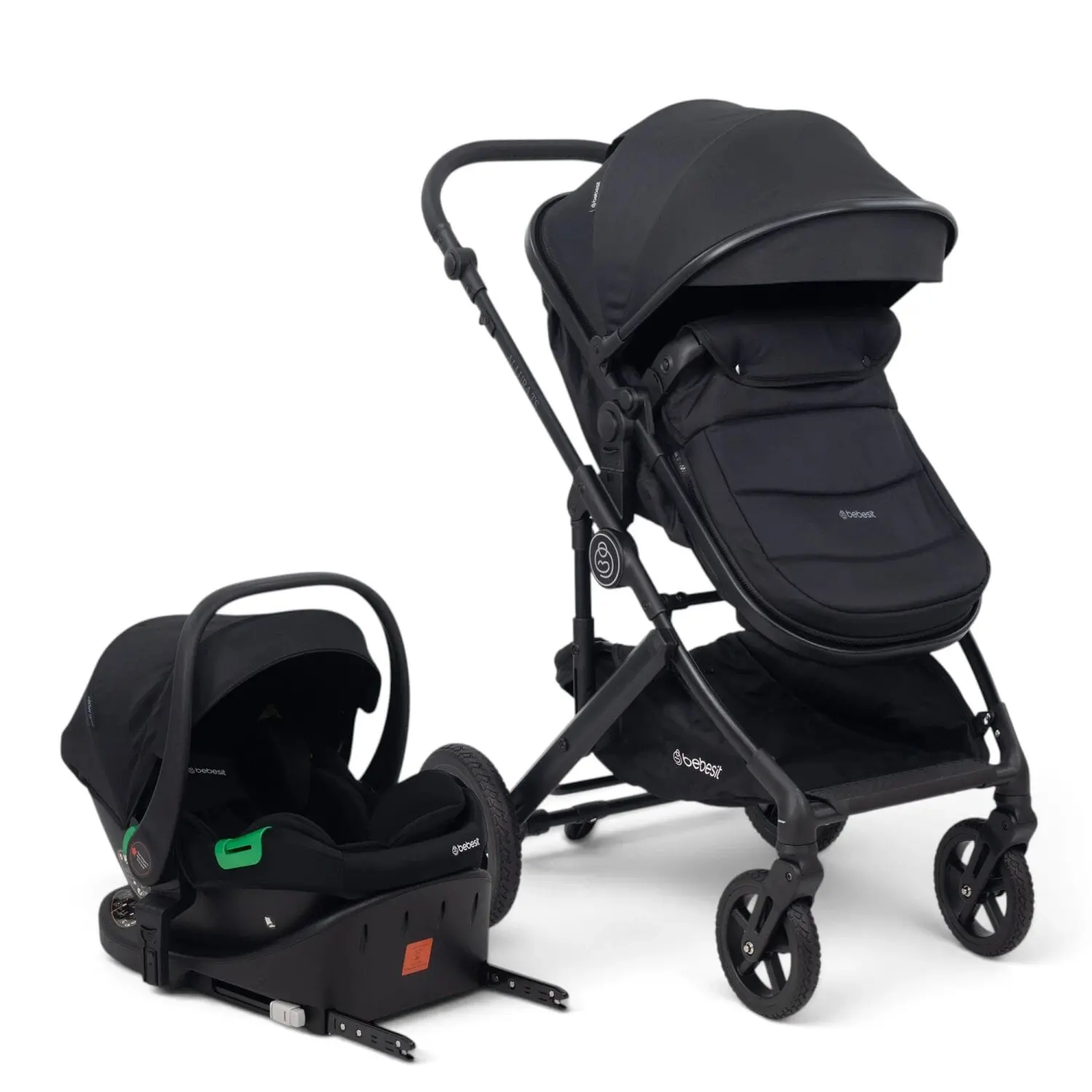 Bebesit TS ALLURA DLX con Silla de auto y base con isofix R129