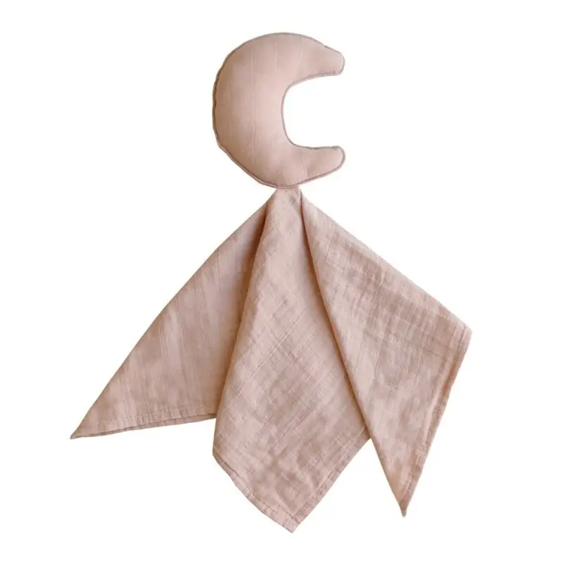 Mushie Apego luna rosado