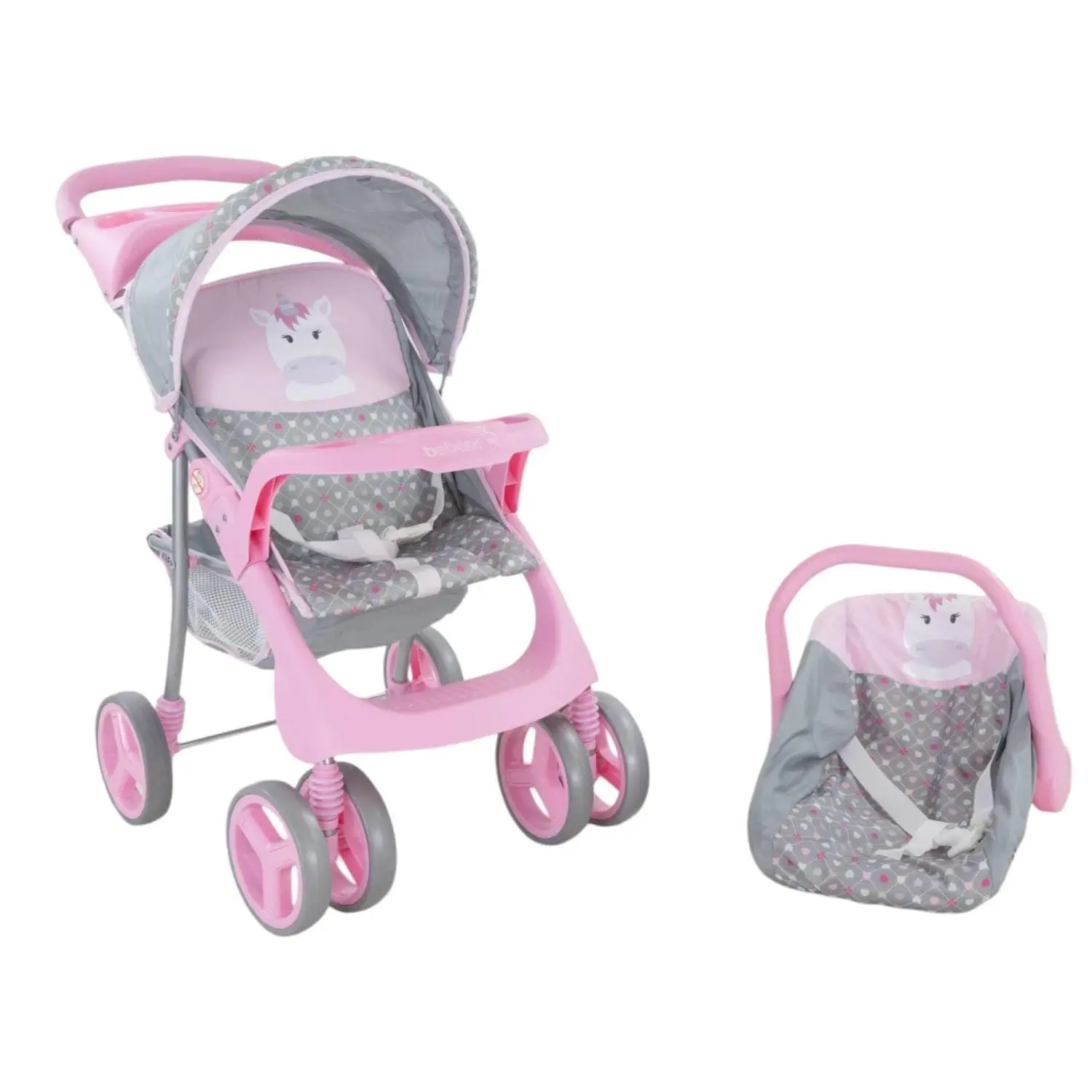 Bebesit Coche de Muñecas 2 Piezas Unicornio