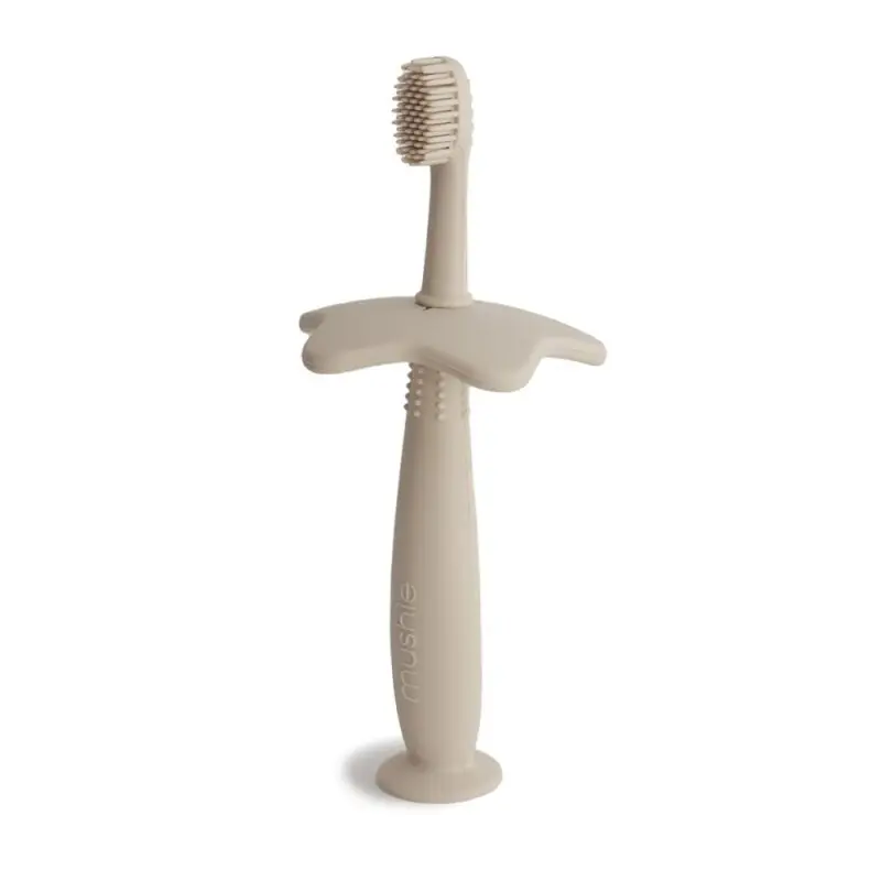 Mushie Cepillo de Dientes Didáctico Star Beige