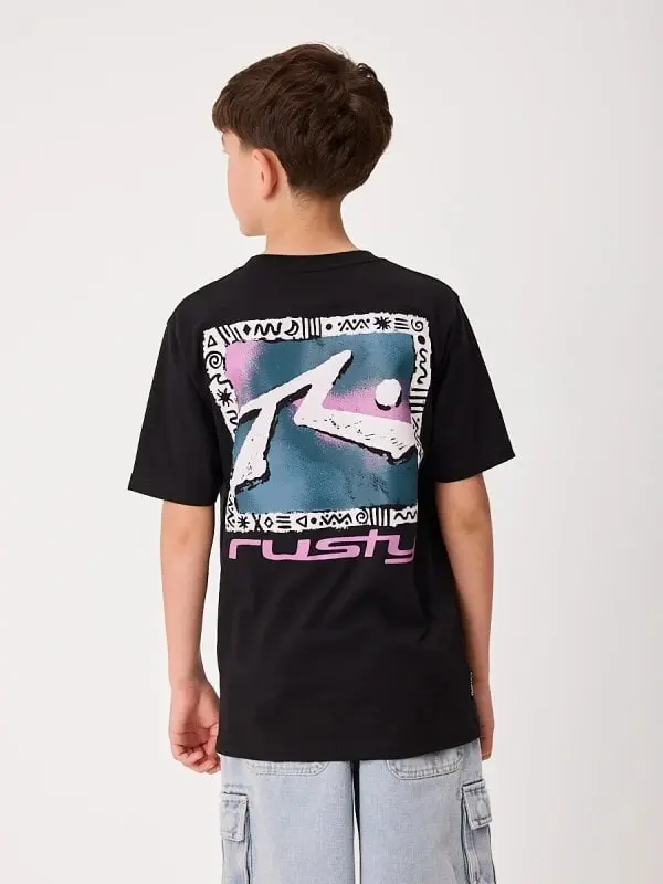 Remera Rusty Jaspa Teen – Negro