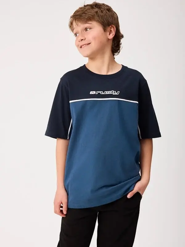 Remera Rusty Boxa Teen – Azul