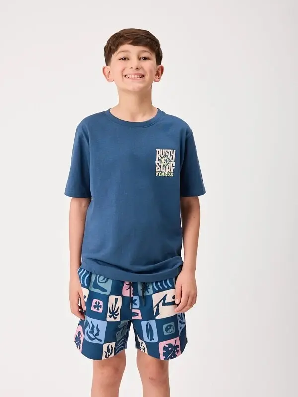Remera Rusty Amster Teen – Azul