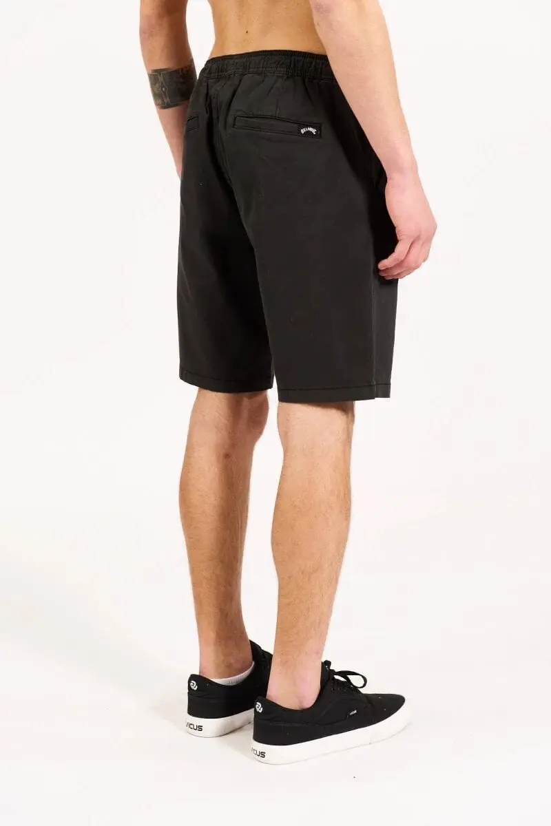 Bermuda Billabong Jogger Walk Washed Negro