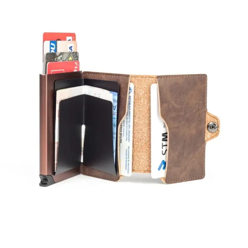 Billetera Baleine Kansas Zipper Collection – Parad Brown