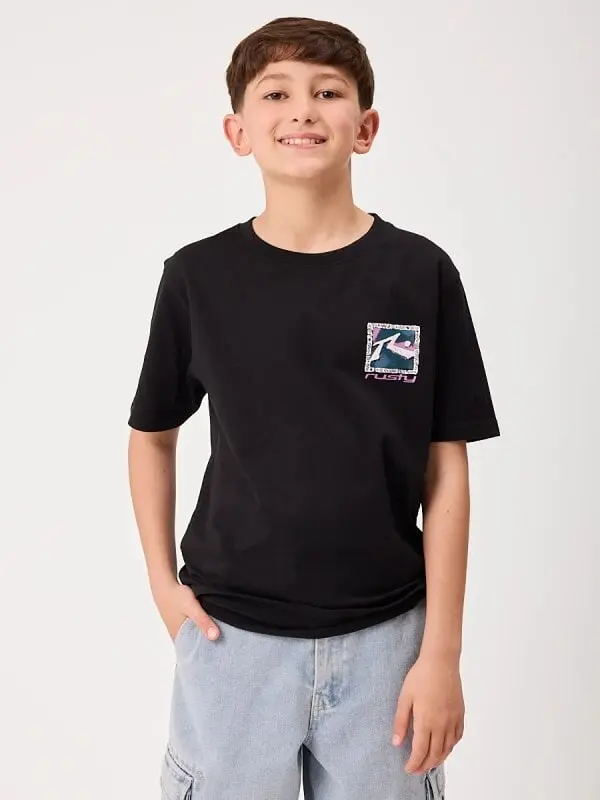 Remera Rusty Jaspa Teen – Negro