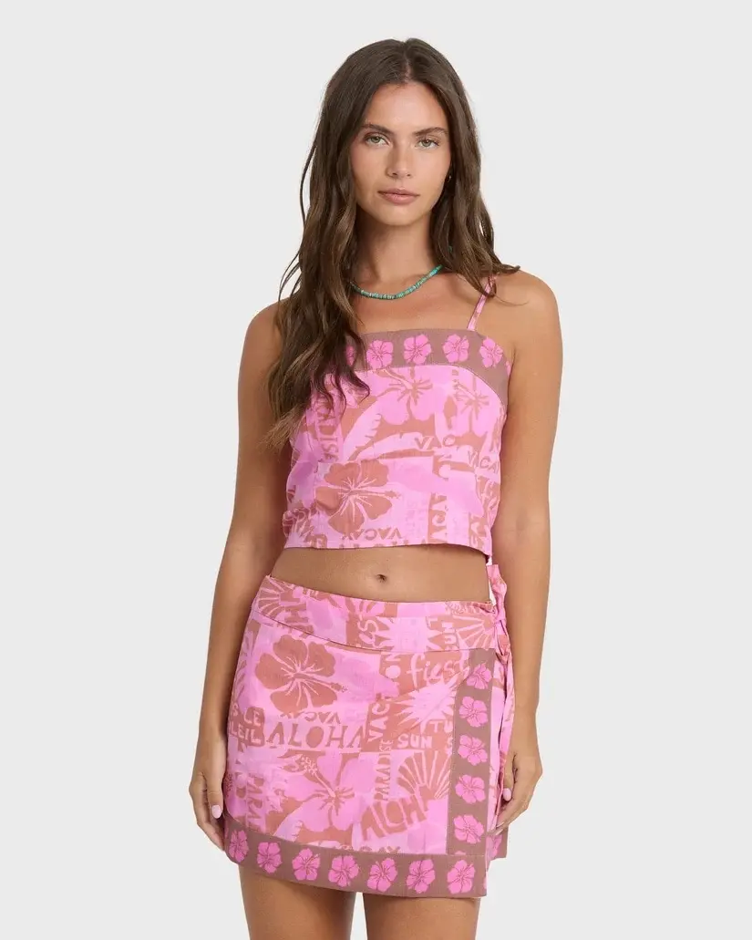 Top Billabong Sun Faded Wvm Tank – Rosa