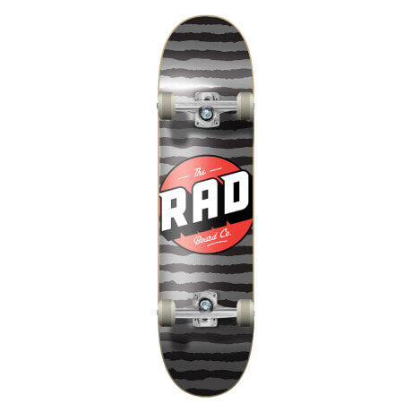 Skate Completo RAD Stripes 8’0 – Grey/Red