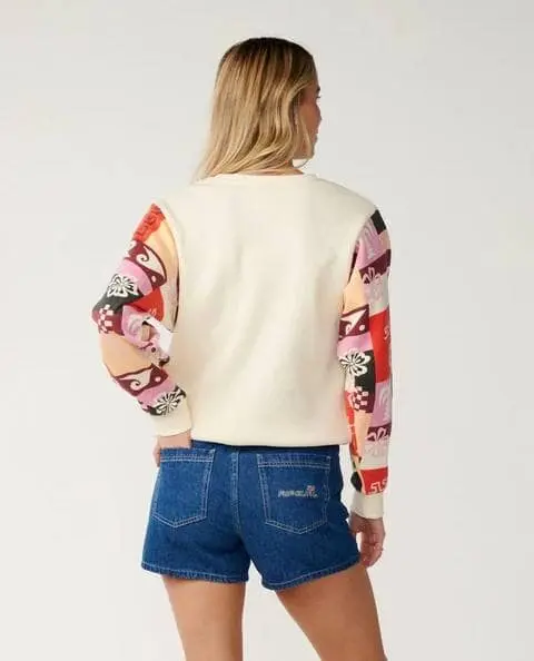 Buzo Rip Curl Party Wave Slv Printed – Off White