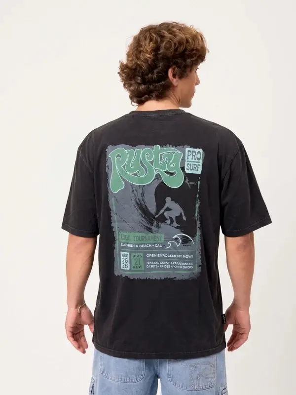 Remera Rusty Oceana – Negro