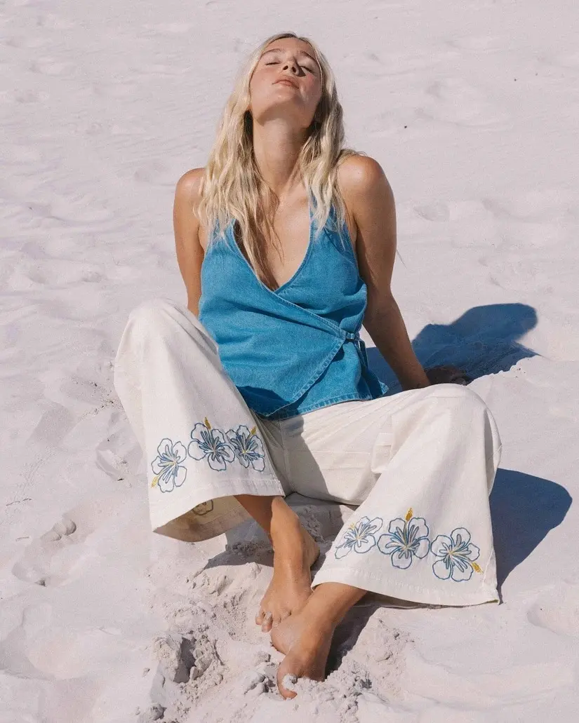 Top Billabong Lyla Saltwashed Halter – Azul