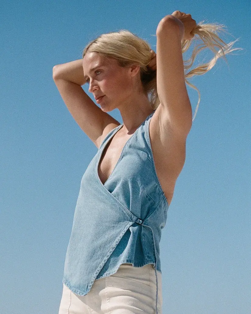 Top Billabong Lyla Saltwashed Halter – Azul