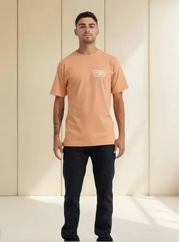 Remera Vans Full Patch Back – Naranja