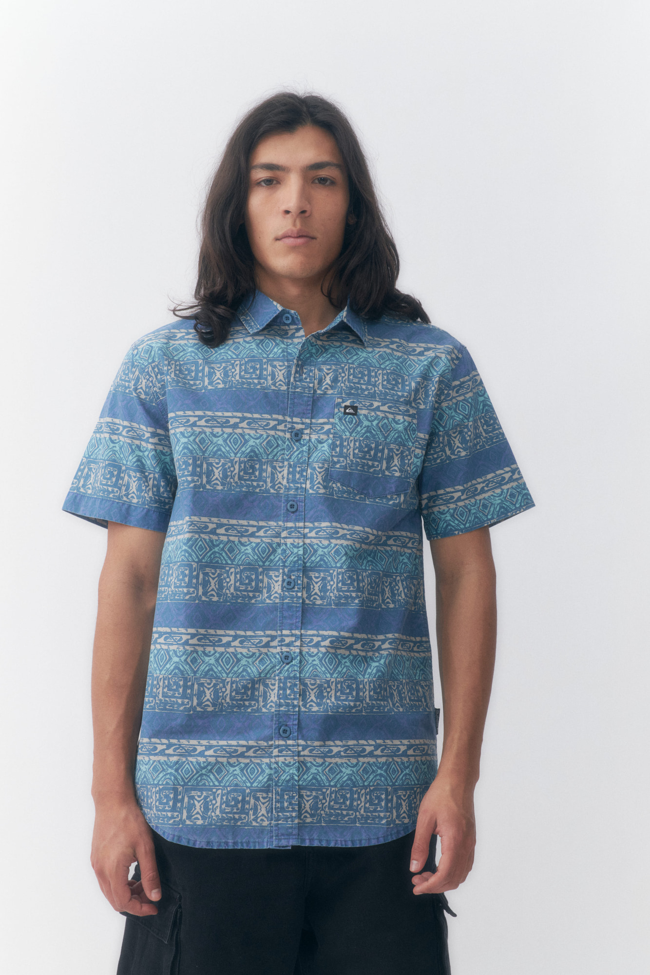 Camisa Quiksilver Alan Estampada – Lavanda
