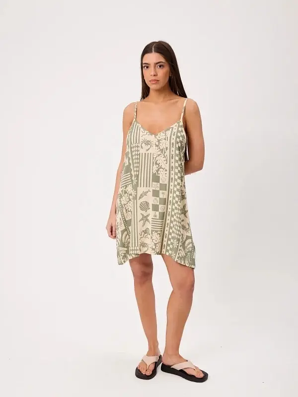 Vestido Rusty Corto Masini – Verde