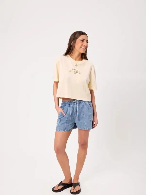 Remera Rusty Dobi – Crema