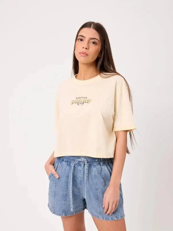 Remera Rusty Dobi – Crema