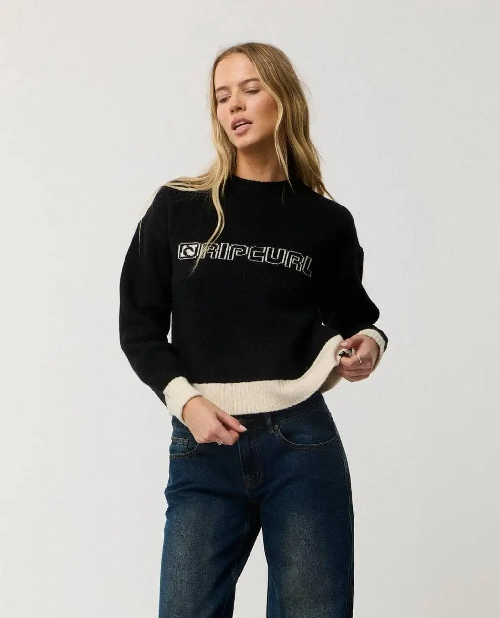 Buzo Rip Curl Archive Script Knit – Black