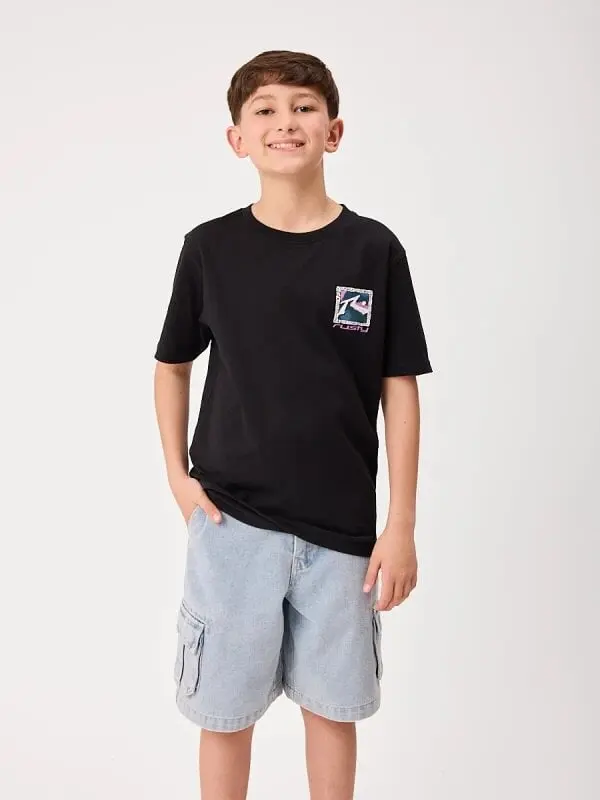 Remera Rusty Jaspa Teen – Negro