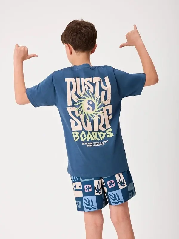 Remera Rusty Amster Teen – Azul