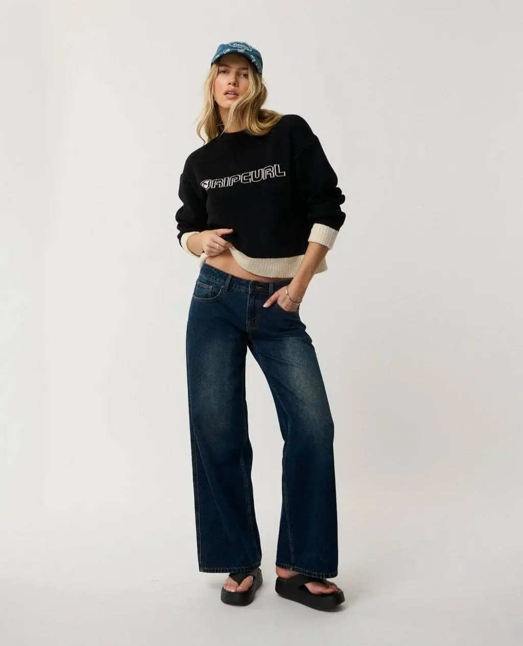 Buzo Rip Curl Archive Script Knit – Black