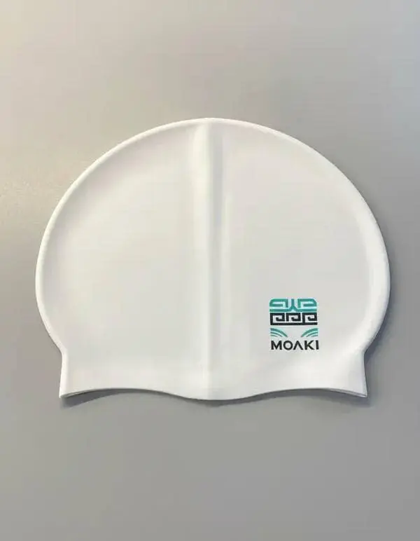 Gorra de Natacion Moaki Silicone – Blanca