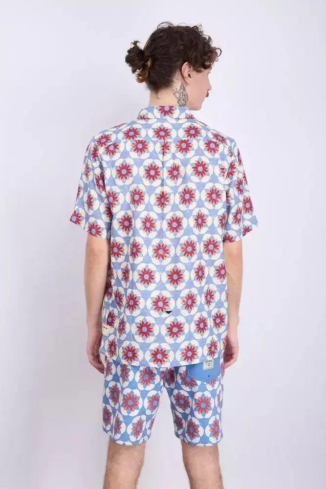 Camisa Captain Fin Printer – Azul