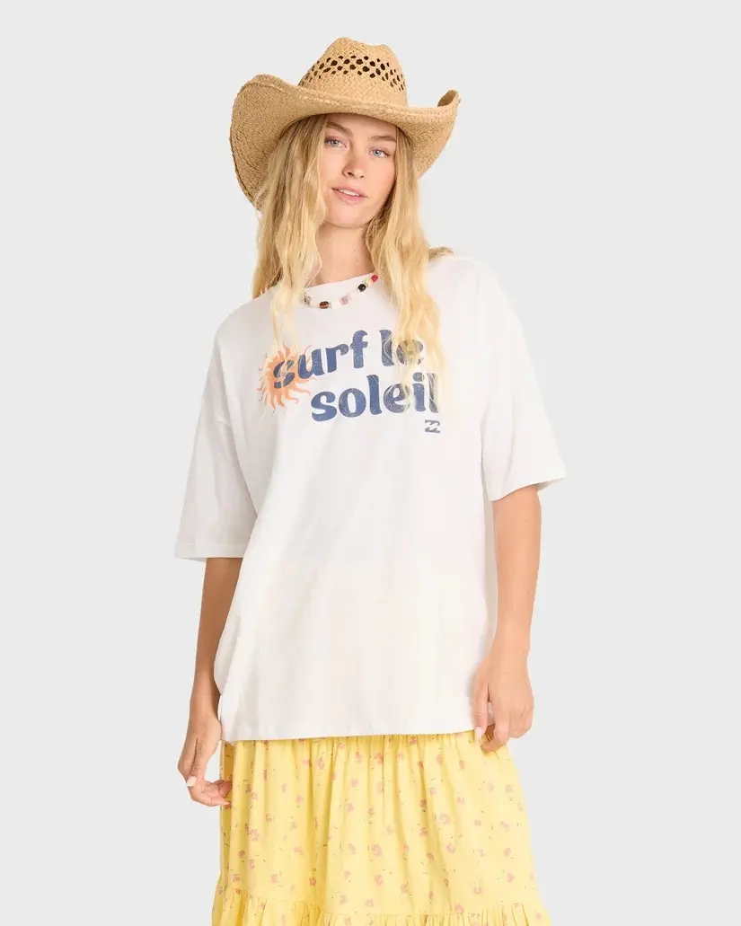 Remera Billabong Surf Le Soleil SS – Beige