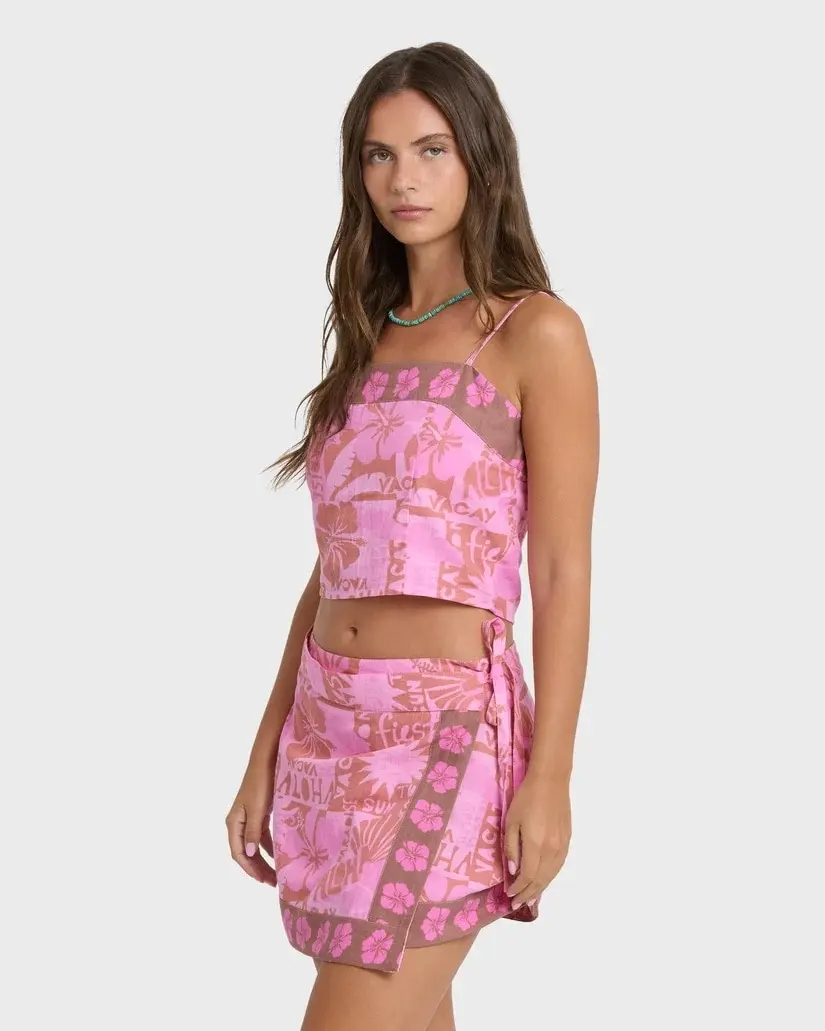 Top Billabong Sun Faded Wvm Tank – Rosa