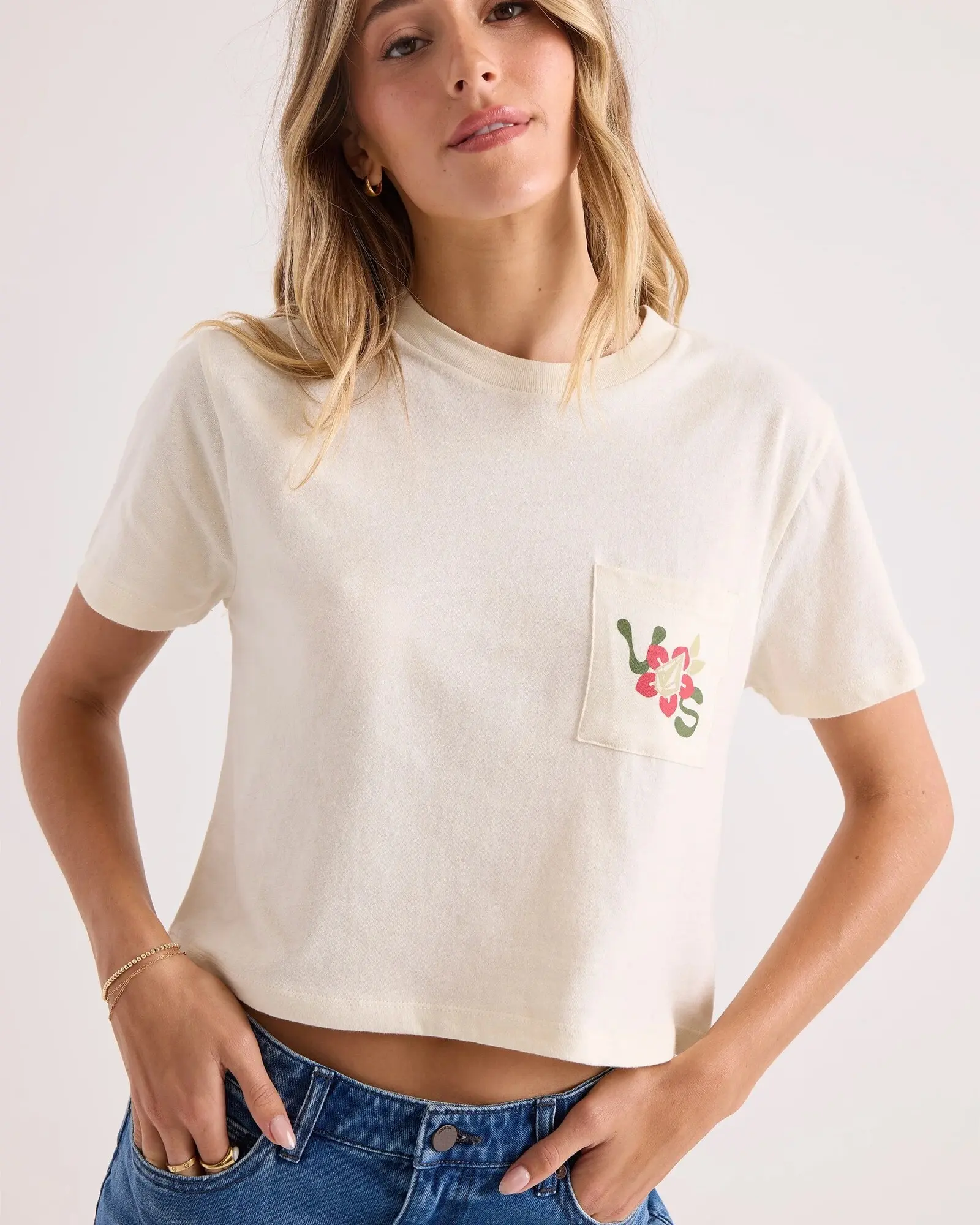Remera Volcom Abg Bite Club Poket Dial – Vintage White