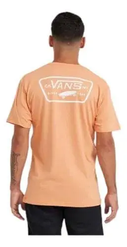 Remera Vans Full Patch Back – Naranja
