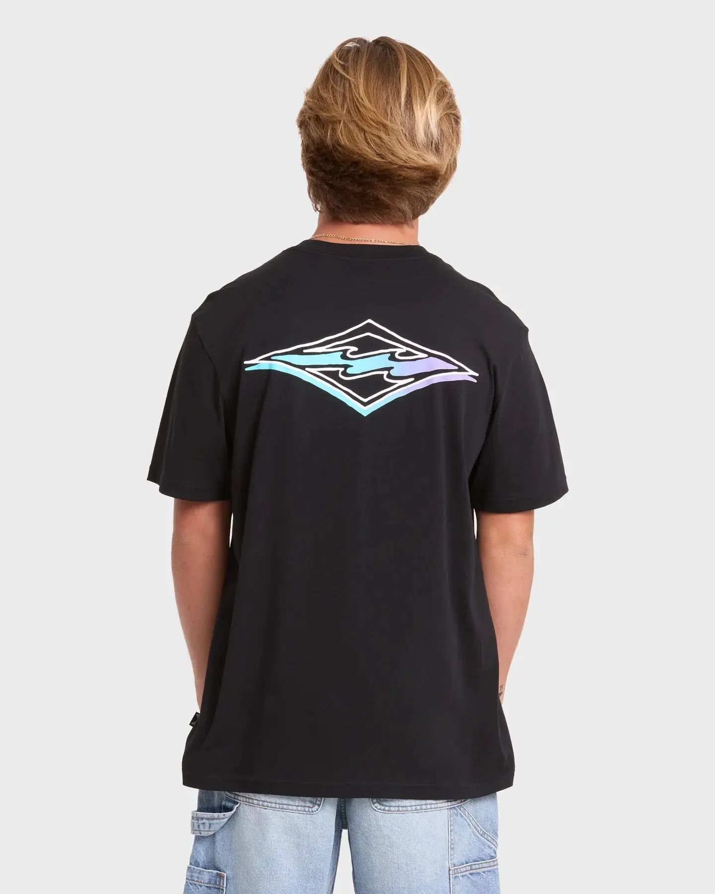 Remera Billabong Crayon Wave Premium ss – Negro