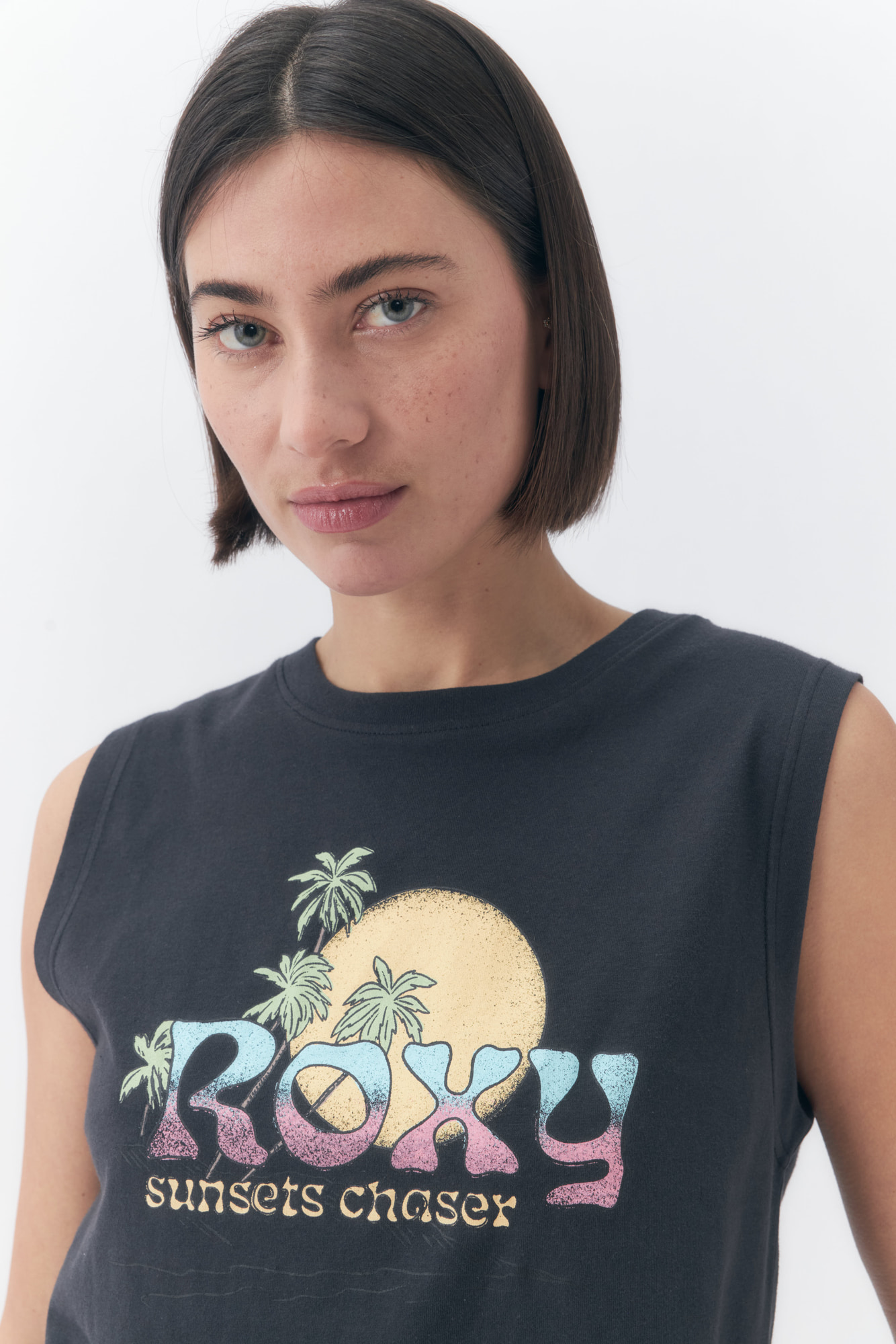Musculosa Roxy Line Up – Negro