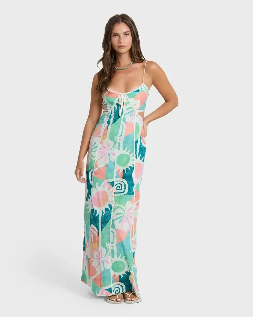 Vestido Billabong Blue Horizons Maxi Drs – Azul