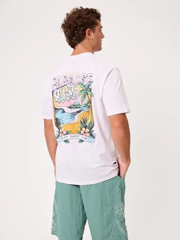 Remera Rusty Taurus – Blanco