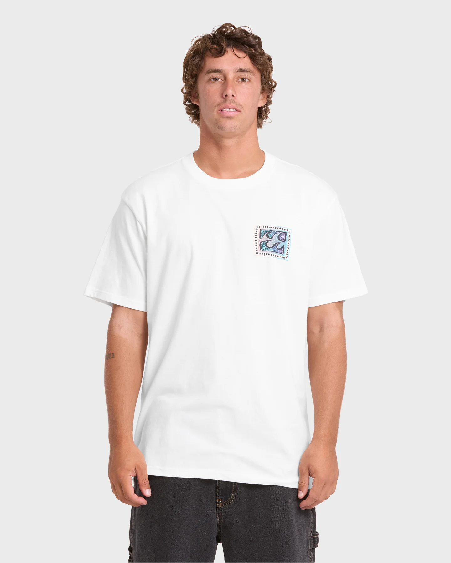Remera Billabong Crayon Wave Premium ss – Blanco