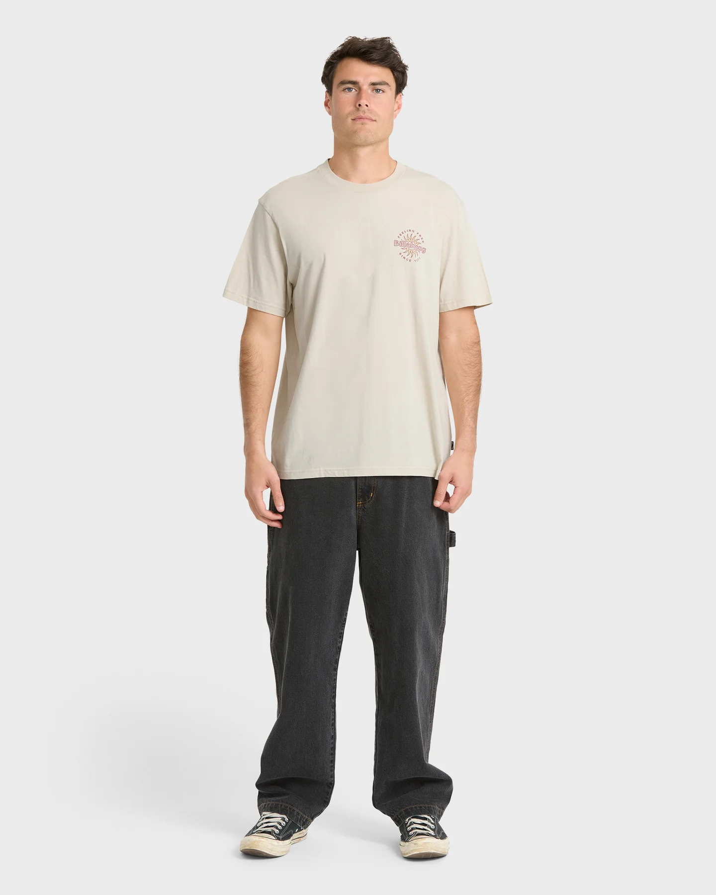 Remera Billabong Single Fin Premium – Beige