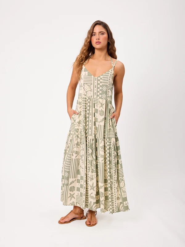 Vestido Rusty Largo Irisa – Verde