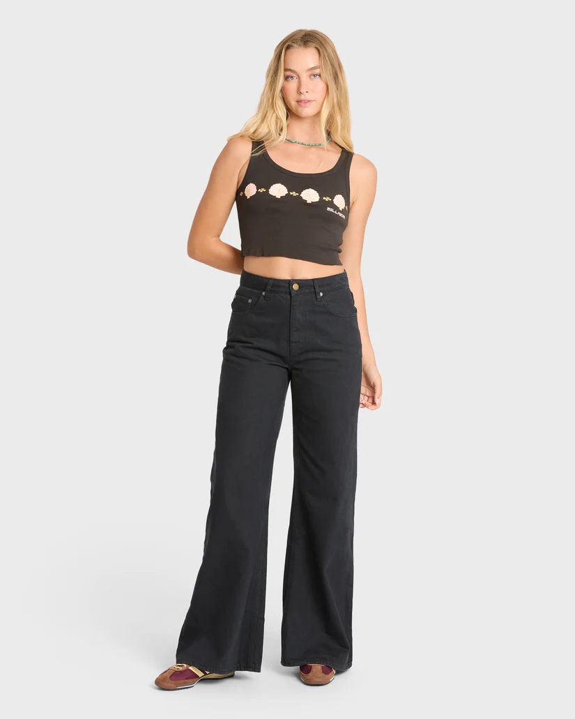 Top Billabong Into The Sea Tank – Negro