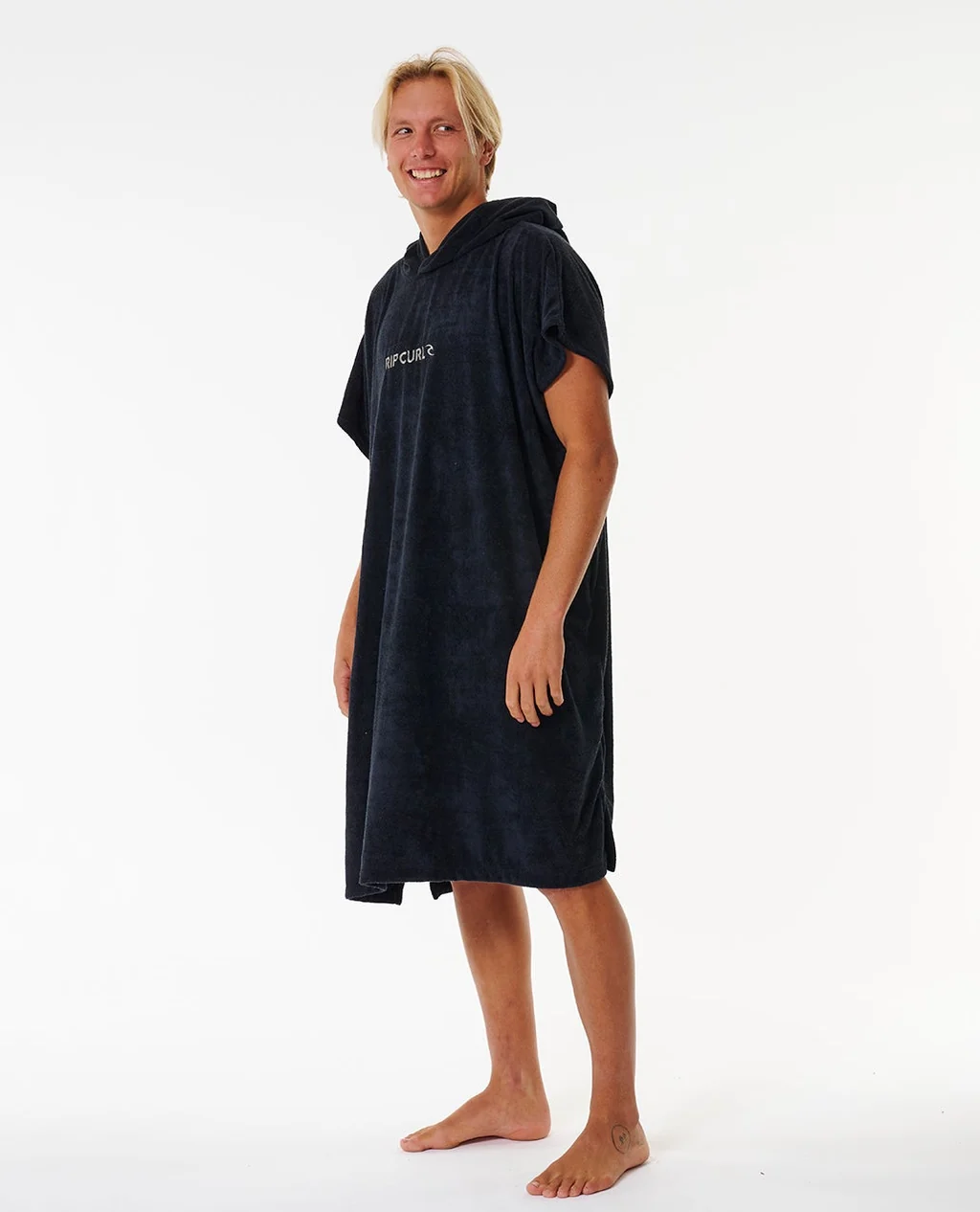 Poncho Rip Curl Brand Hooded Towel – Black/Grey