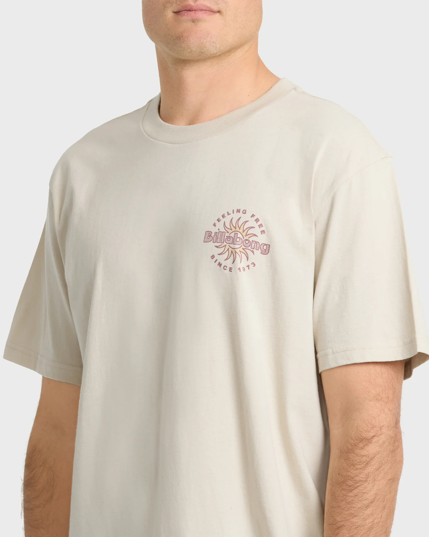 Remera Billabong Single Fin Premium – Beige