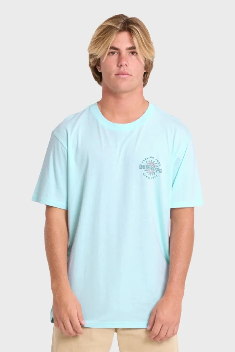 Remera Billabong Single Fin Premium – Azul - BAJAMAR SURF Y SKATE SHOP