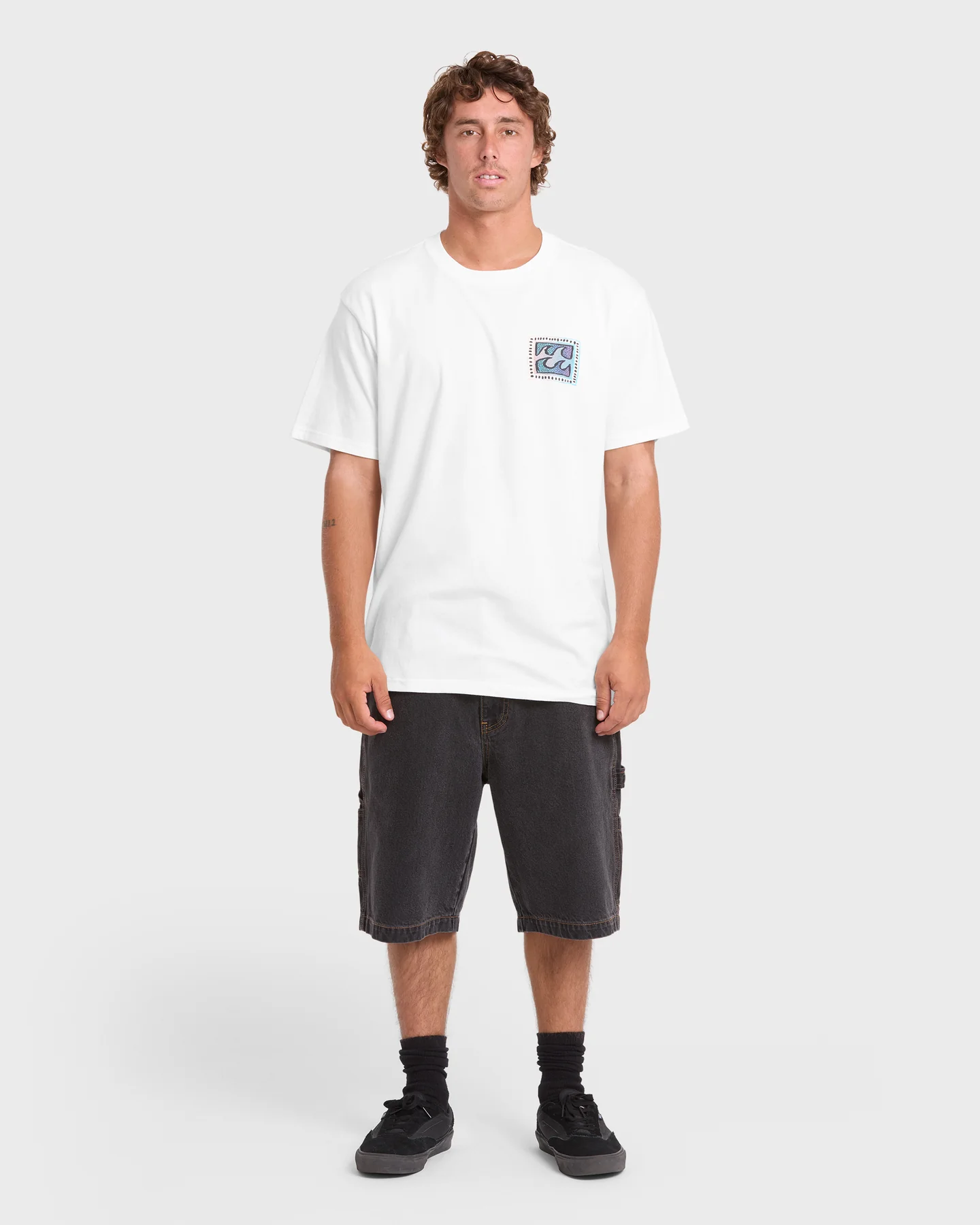 Remera Billabong Crayon Wave Premium ss – Blanco