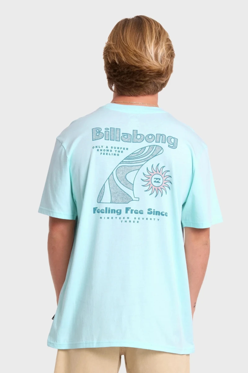 Remera Billabong Single Fin Premium – Azul - BAJAMAR SURF Y SKATE SHOP