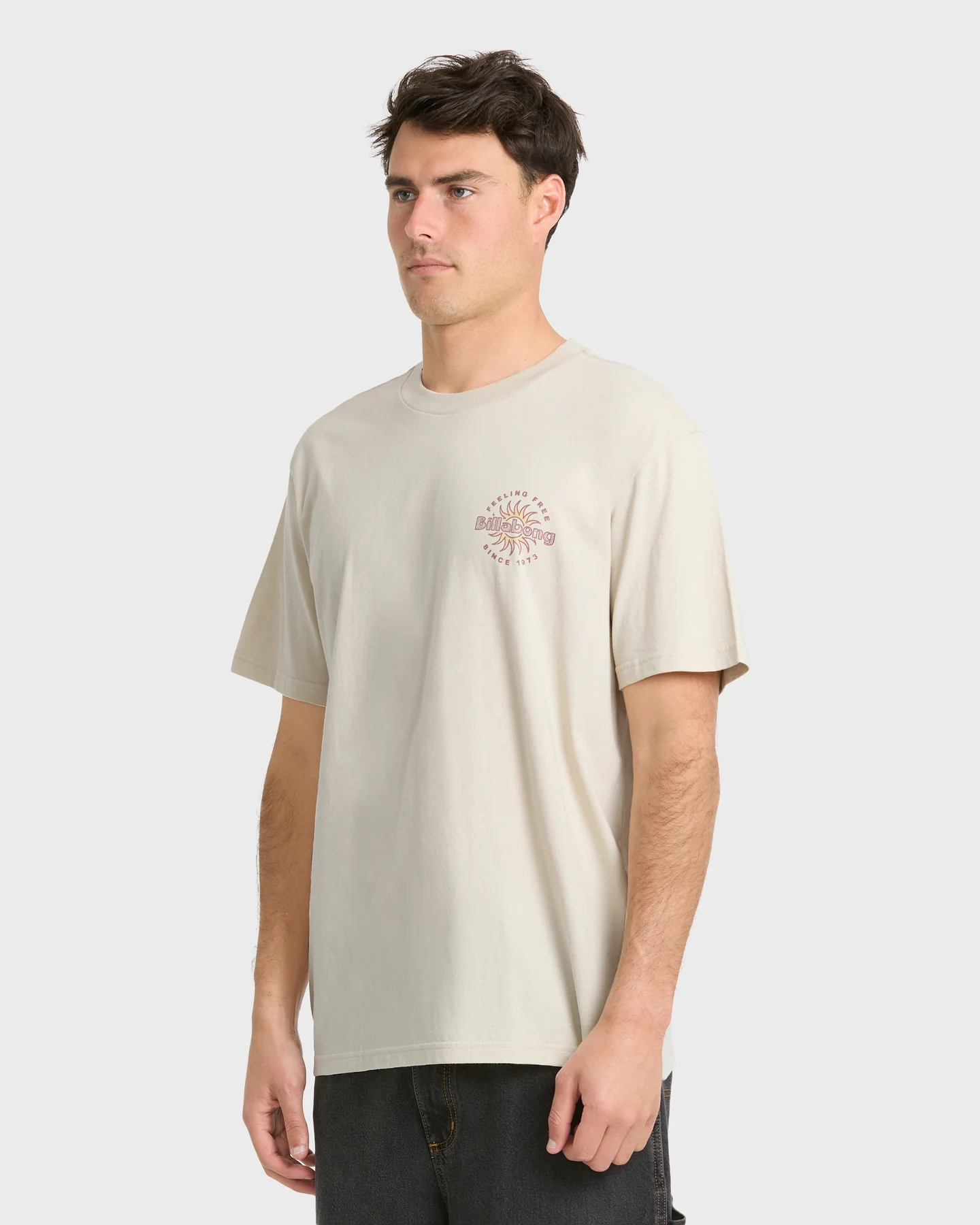 Remera Billabong Single Fin Premium – Beige