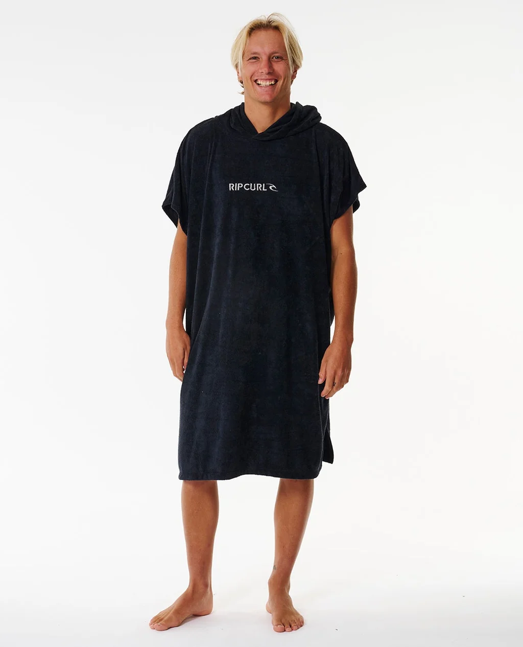 Poncho Rip Curl Brand Hooded Towel – Black/Grey