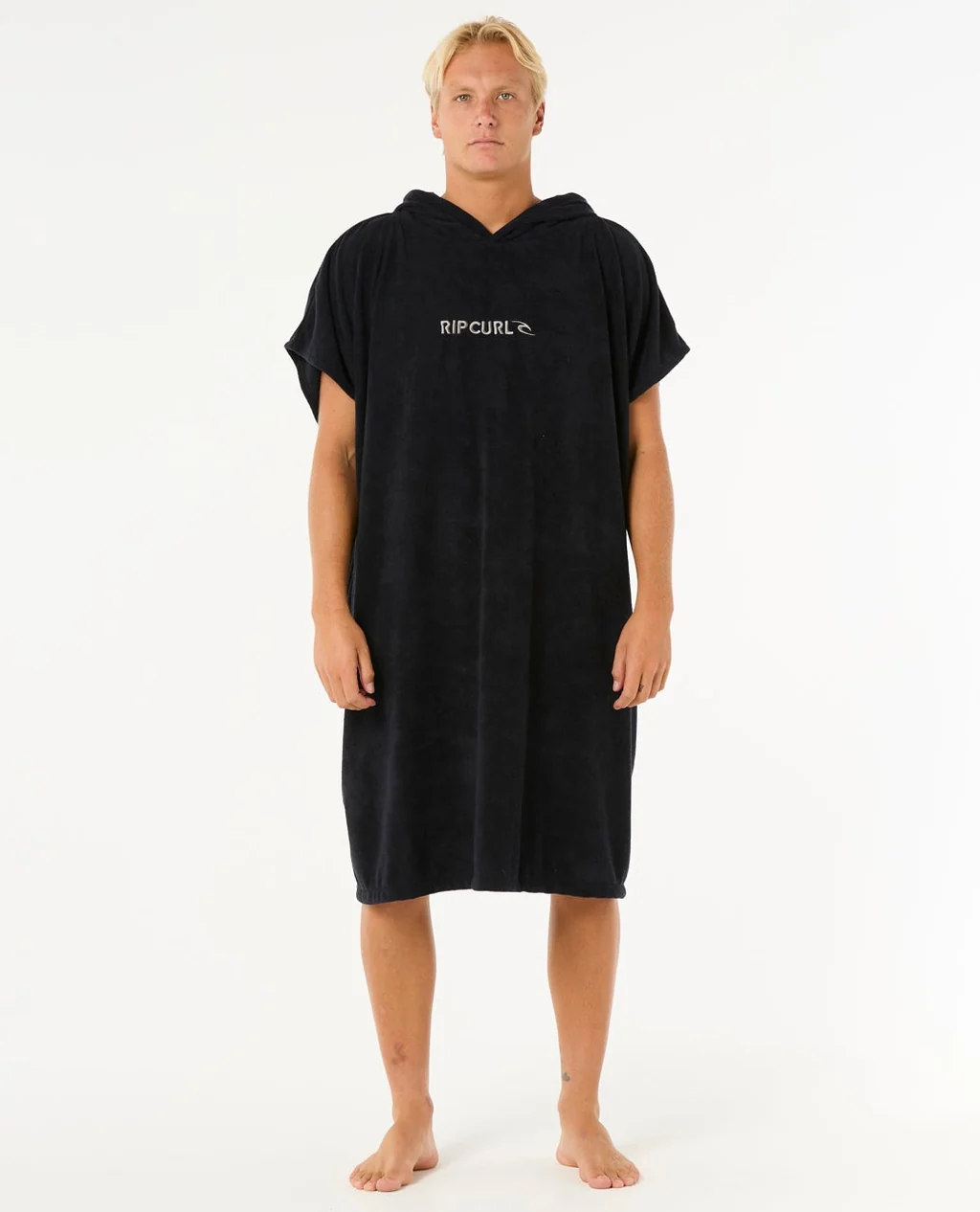 Poncho Rip Curl Brand Hooded Towel – Black/Grey