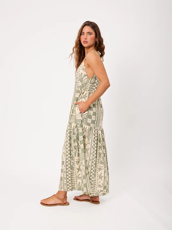 Vestido Rusty Largo Irisa – Verde