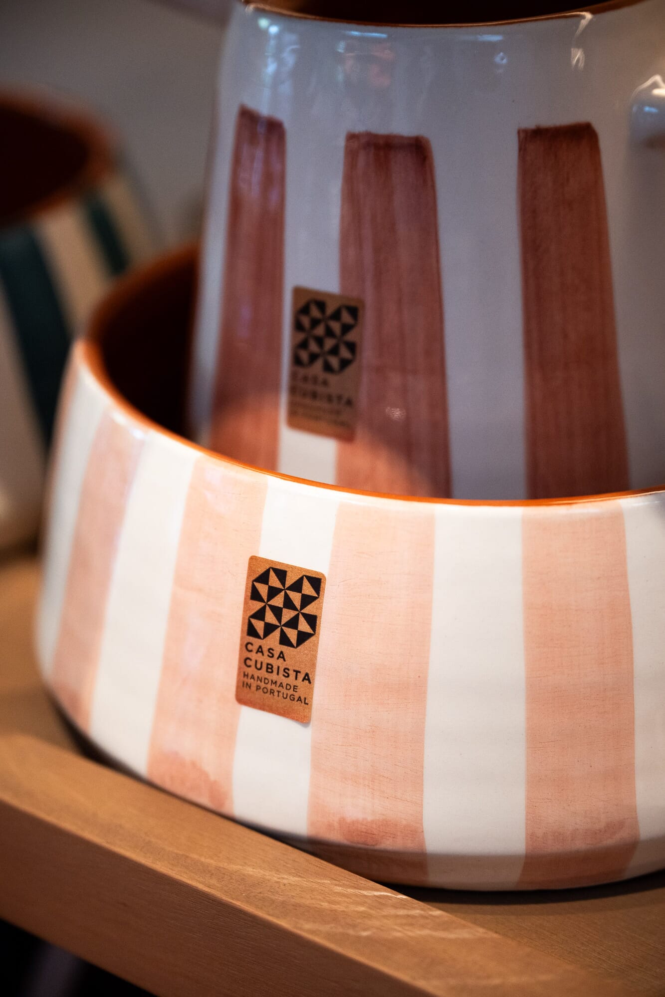 Ensaladera Bold Stripe Terracota - Imagen principal