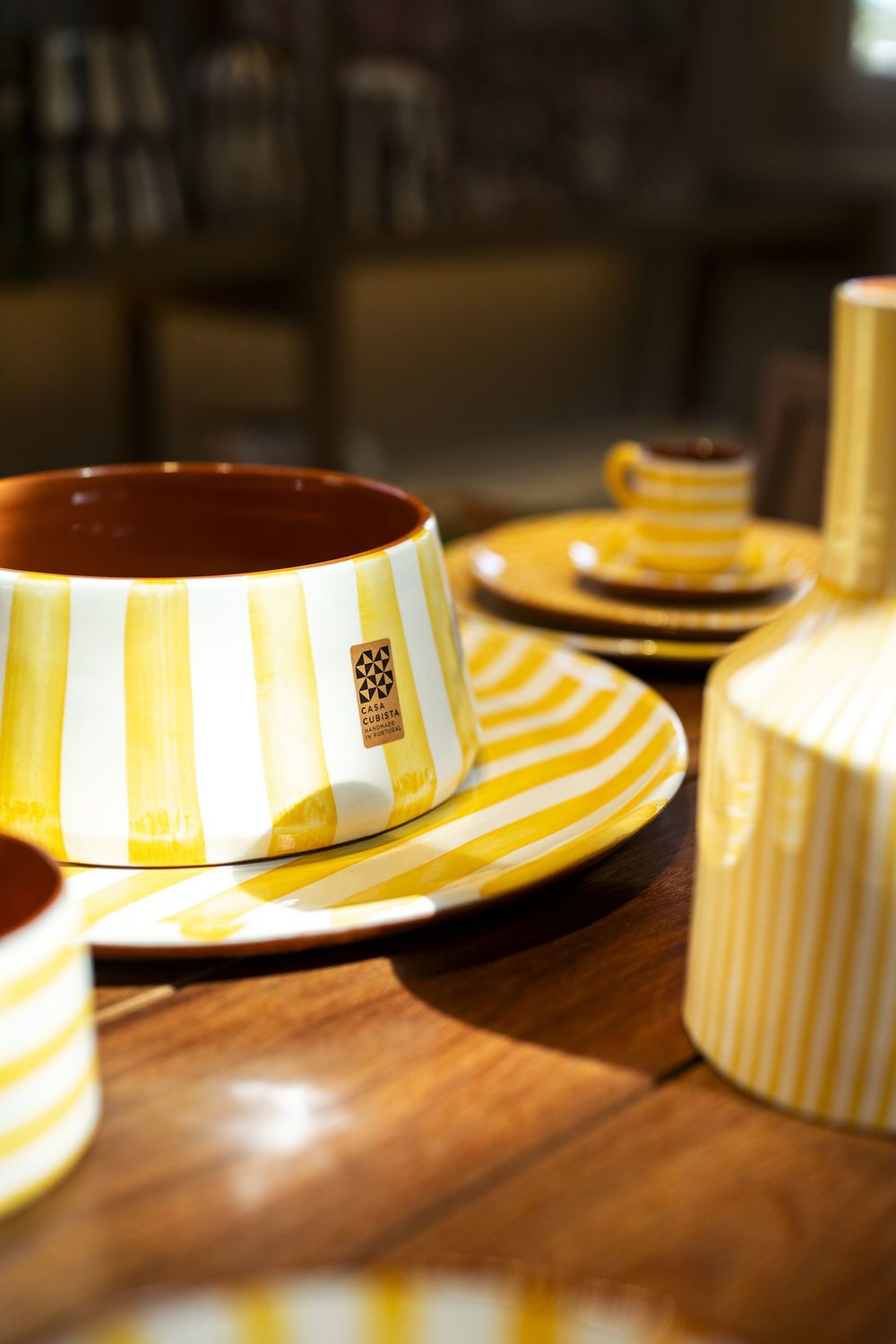 Ensaladera Bold Stripe Yellow - Imagen principal